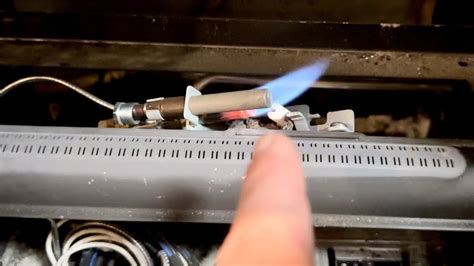 pilot light on but gas fireplace won't start